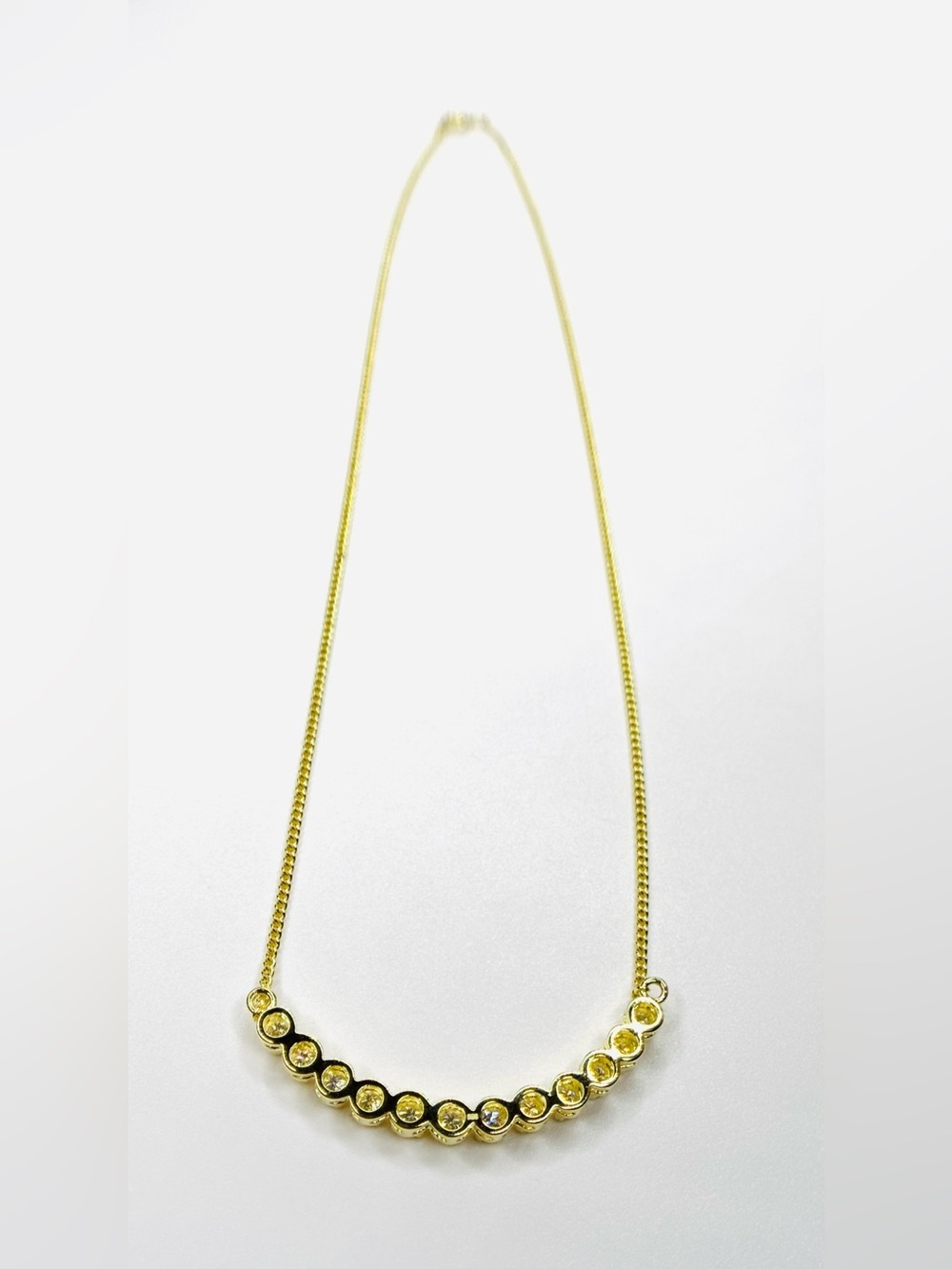 MOISSANITE 18K YG 3 c.t.w Necklace VIDEO - Picture 8 of 8
